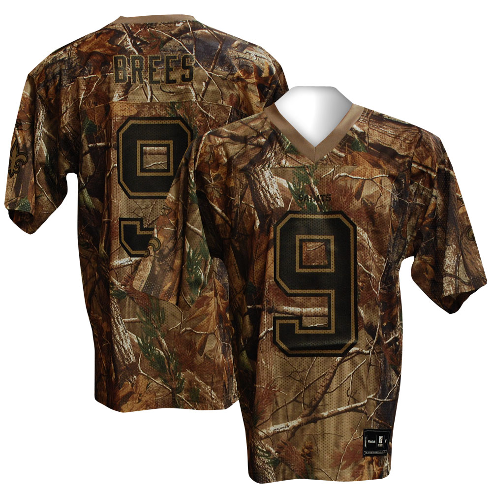 NEW ORLEANS SAINTS Drew Brees Realtree Camo Jersey M | eBay