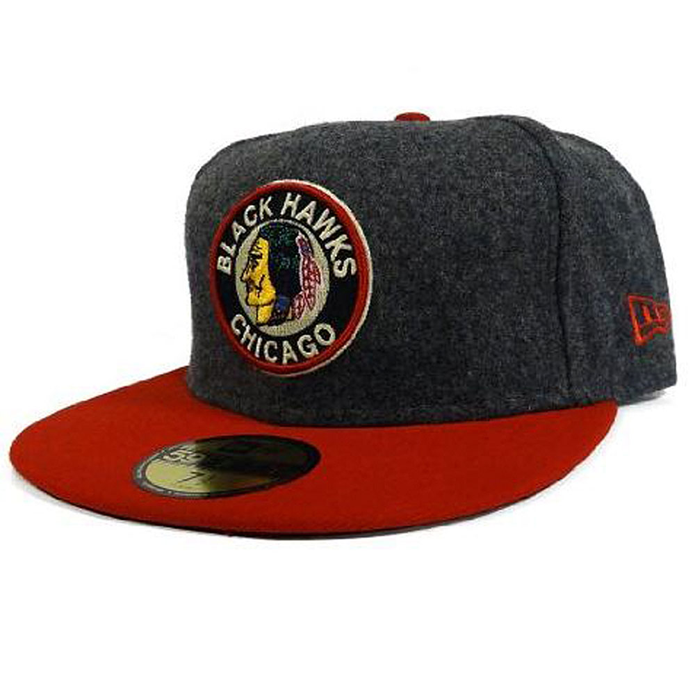 CHICAGO BLACKHAWKS New Era 59Fifty Melton Fitted Hat eBay