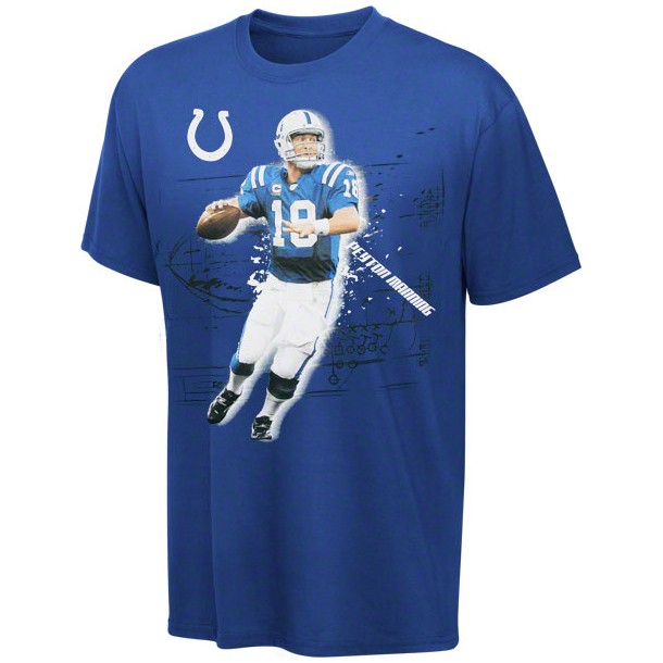 INDIANAPOLIS COLTS Peyton Manning Player Graphic T Shirt YOUTH L 